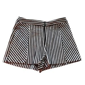 ZARA Black & White Striped Shorts